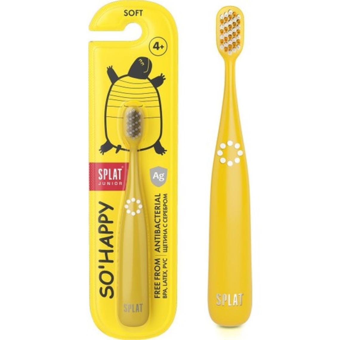 Splat Junior So Happy 4 Yaş+ Yumuşak Diş Fırçası Sarı