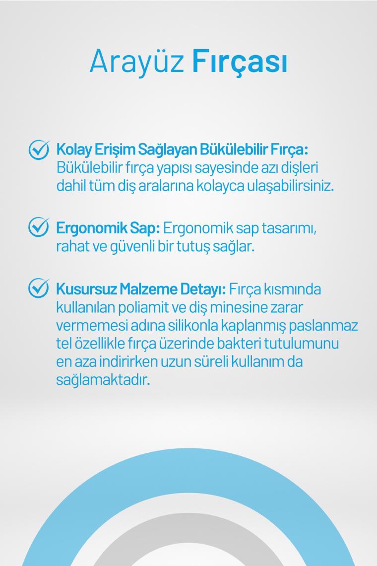Aktident Arayüz Fırça Seti Pembe 6'lı