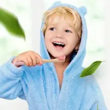 Vegan Bambu Çocuk Diş Fırçası - Yumuşak - Pembe -Plastik  içermez