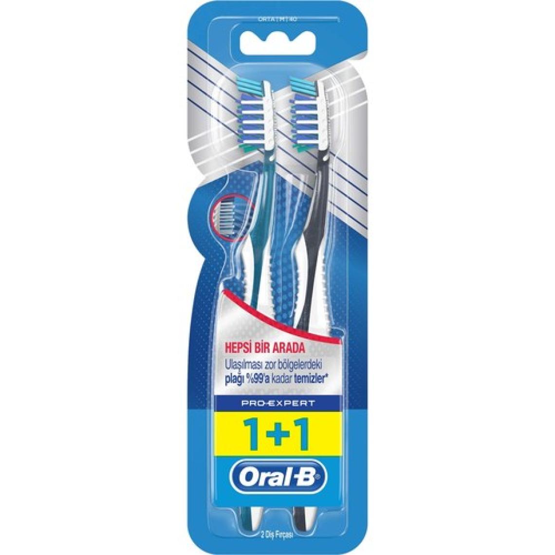 Oral-B Diş Fırçası Pro-Expert Komple 7 40 Orta 1 Alana 1 Bedava Paketi