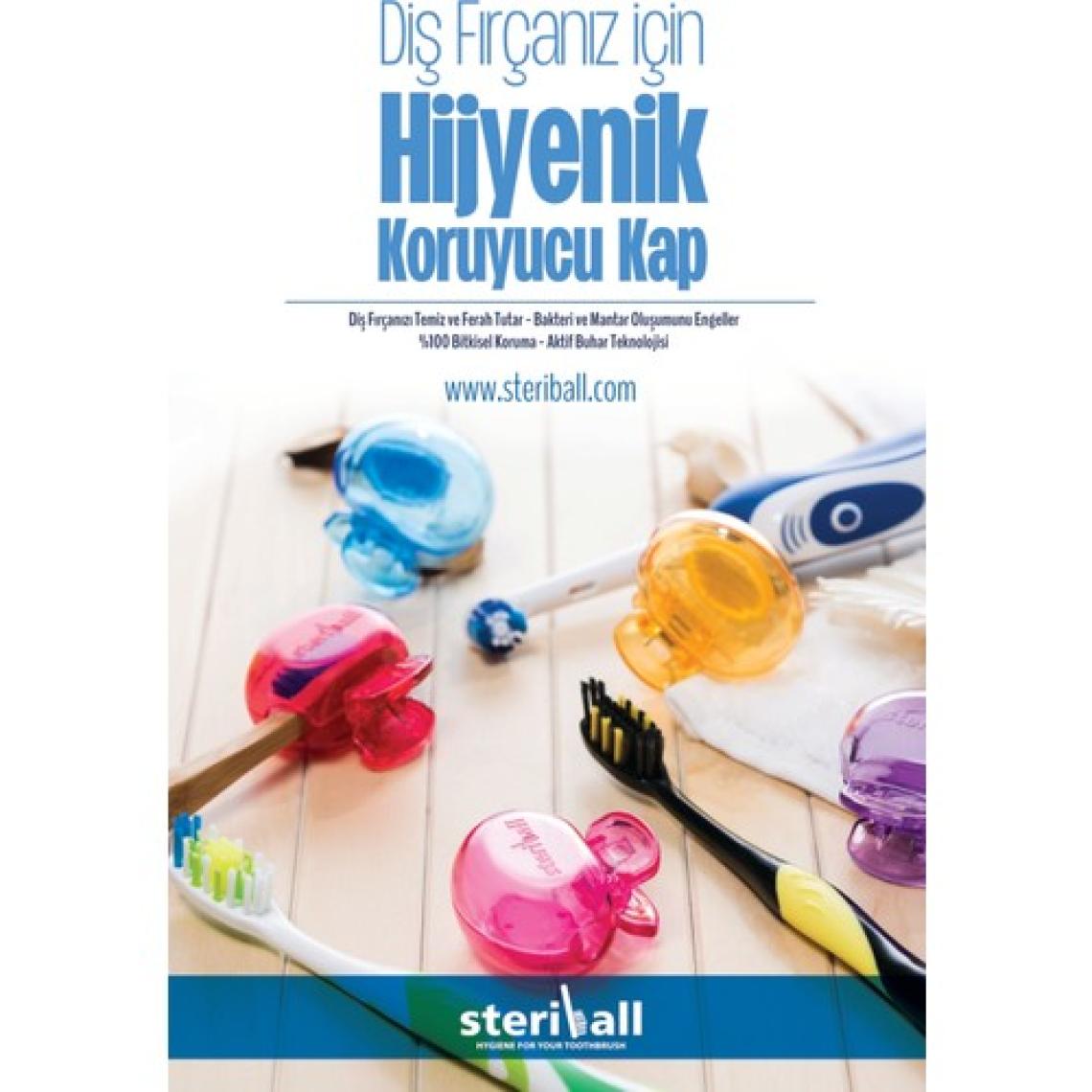 Steriball Diş Fırçası Koruma Kabı Kırmızı