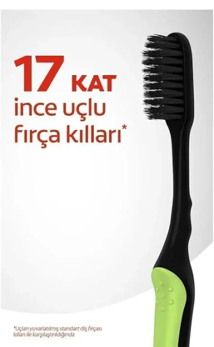 Colgate Mikro İnce Siyah Hassas Temizlik Yumuşak Diş Fırçası 1+1