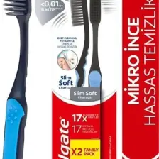 Colgate Mikro İnce Siyah Hassas Temizlik Yumuşak Diş Fırçası 1+1