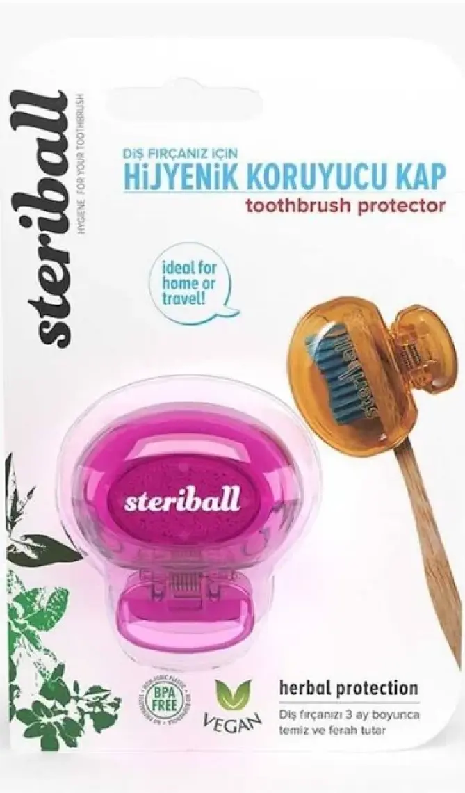 Steriball Diş Fırçası Koruma Kabı-Mor