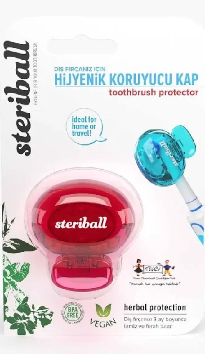 Steriball Diş Fırçası Koruma Kabı-Mor