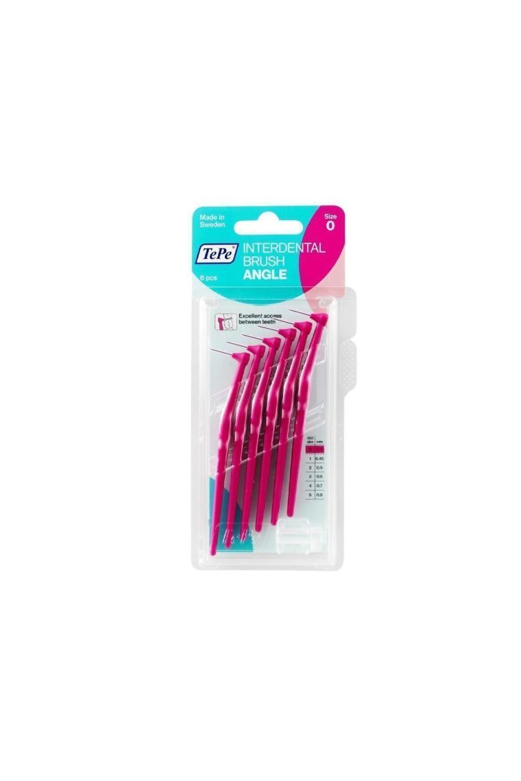 Angle Arayüz Fırçası Pembe 0.4 Mm 6 Lı