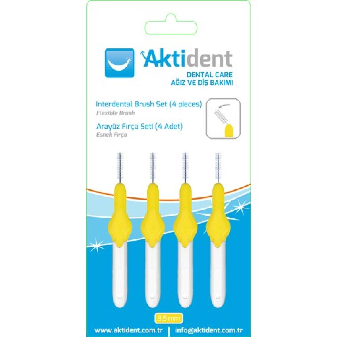 Aktident Arayüz Fırçası 3.5 mm Sarı