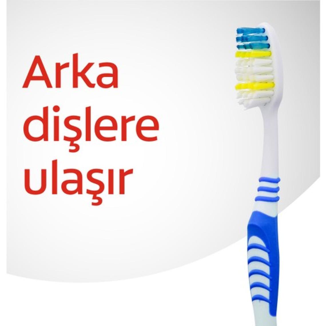Colgate Extra CleanDil Temizleyicili Arka Dişlere Uzanan Orta Diş Fırçası 2+1