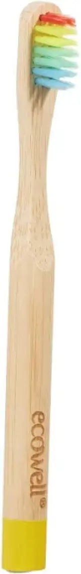 Ecowell Bambu Çocuk Diş Fırçası  Yumuşak  Doğal  Bpa İçermez  Vegan & Cruelty Free