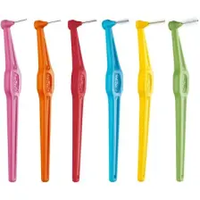 Tepe Angle Saplı Arayüz Fırçası Pembe 0,4 Mm 6 Lı