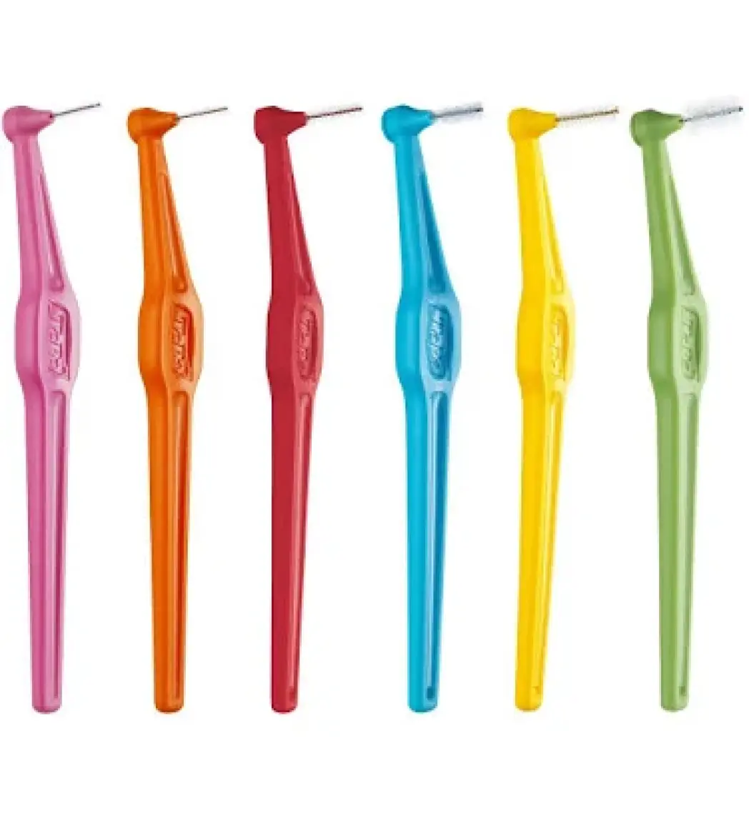 Tepe Angle Saplı Arayüz Fırçası Pembe 0,4 Mm 6 Lı