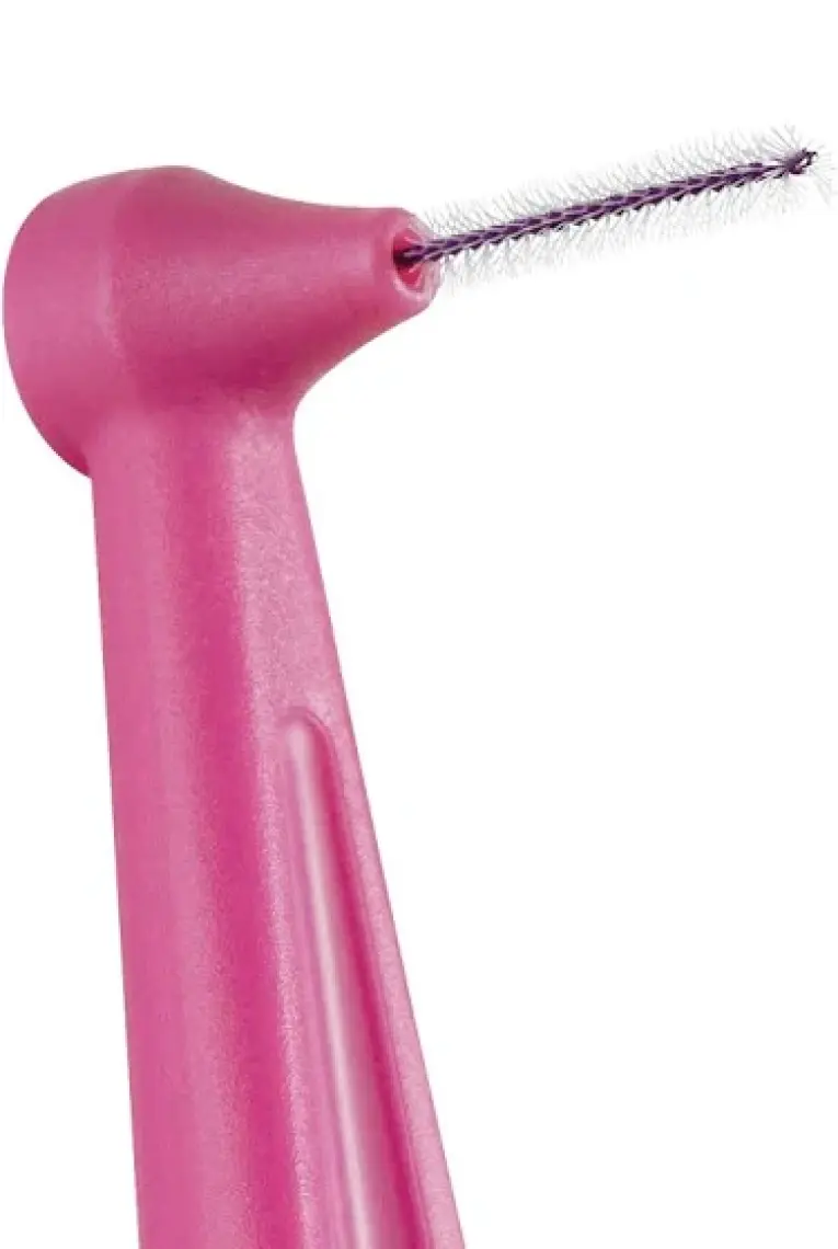 Tepe Angle Saplı Arayüz Fırçası Pembe 0,4 Mm 6 Lı