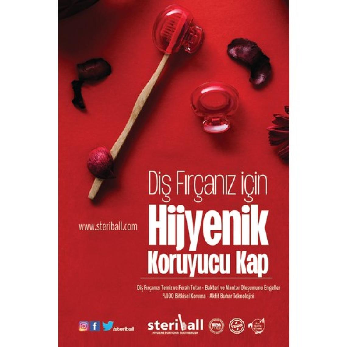 Steriball Diş Fırçası Koruma Kabı-Turuncu