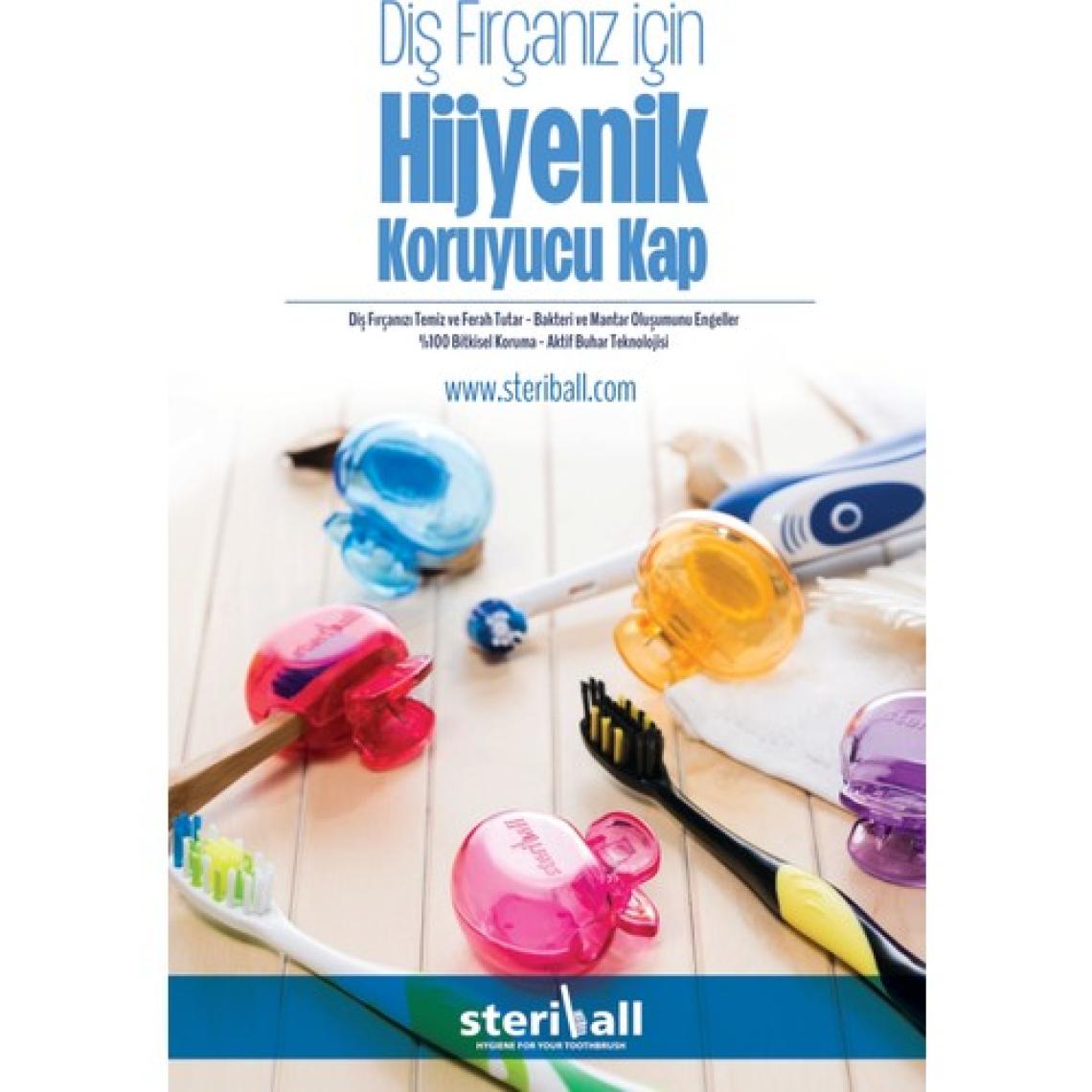 Steriball Diş Fırçası Koruma Kabı-Turuncu