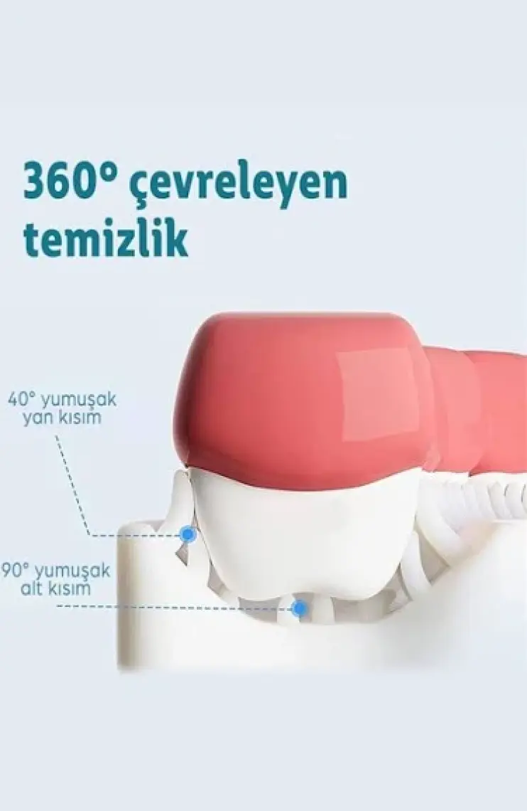 Mas Lord U Şekli Bebek Diş Fırçası Mavi Renk 4 Adet(2-6 Yaş)