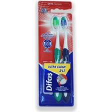 Difaş Ultra Clean 2'li Diş Fırçası Orta