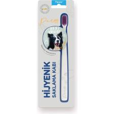 Flipper Pets Hijyenik Saklama Kabı ve Yetişkin Diş Fırçası Seti Border Collie