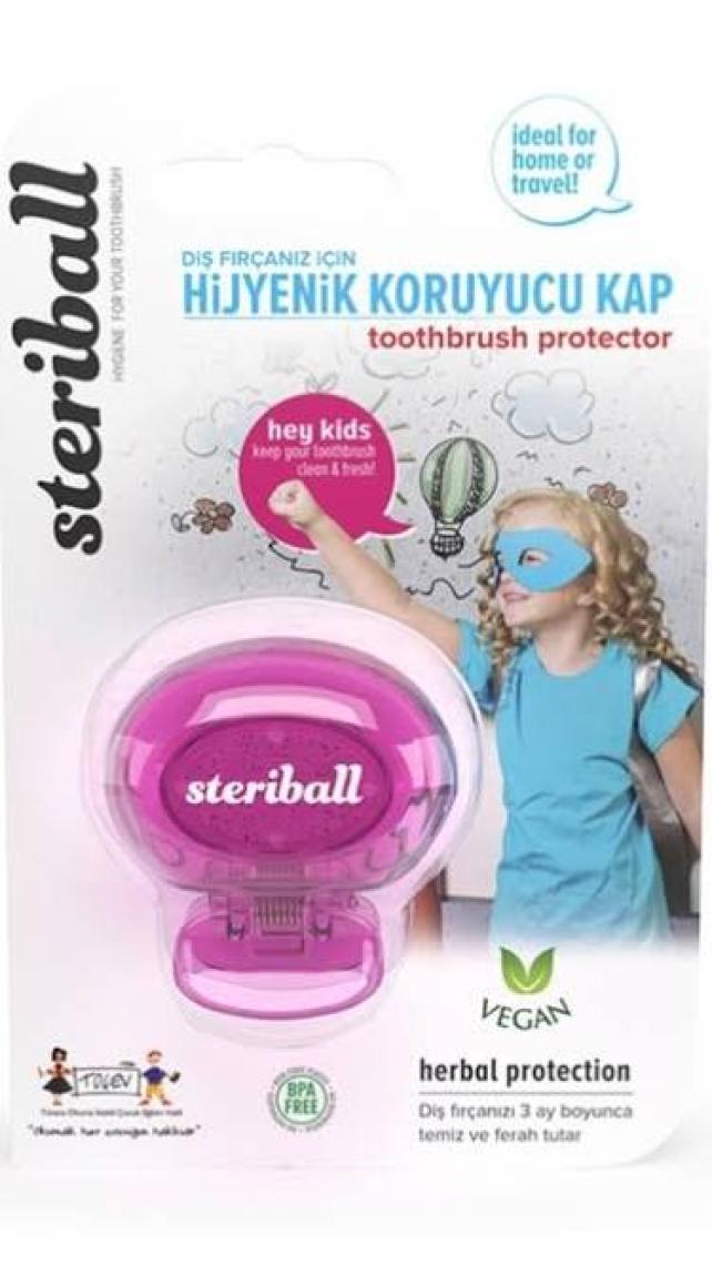 Steriball Diş Fırçası Koruma Kabı Çocuk Kız