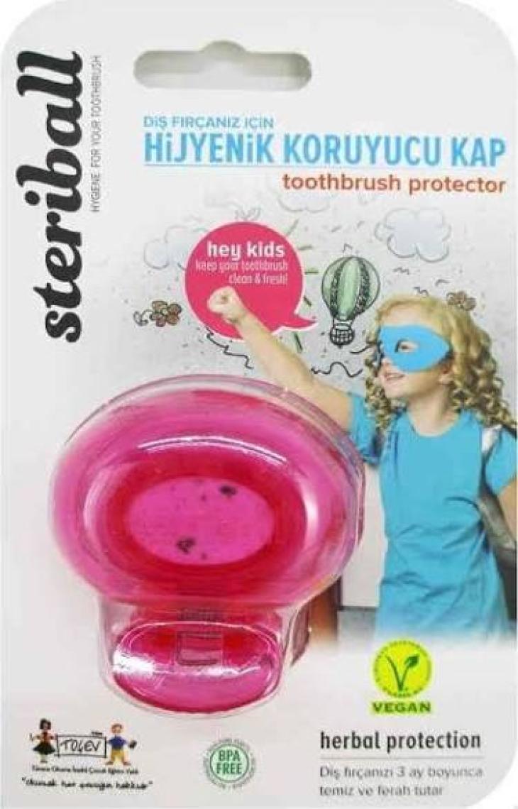 Steriball Diş Fırçası Koruma Kabı Çocuk Kız