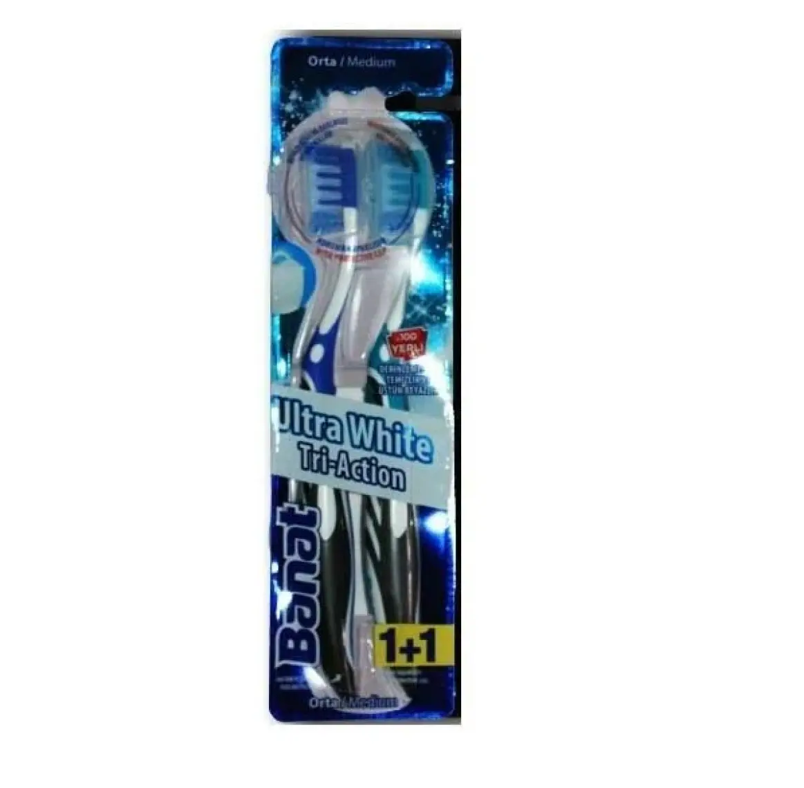 Banat Tri Action Ultra White  Diş Fırçası 2’li Set
