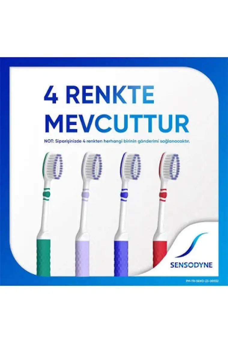 Sensodyne Orta Sertlikte Diş Fırçası - Duoflex Boyun Tasarımı, Manuel, 4'lü Paket, Hassas Diş ve Diş Eti Koruma