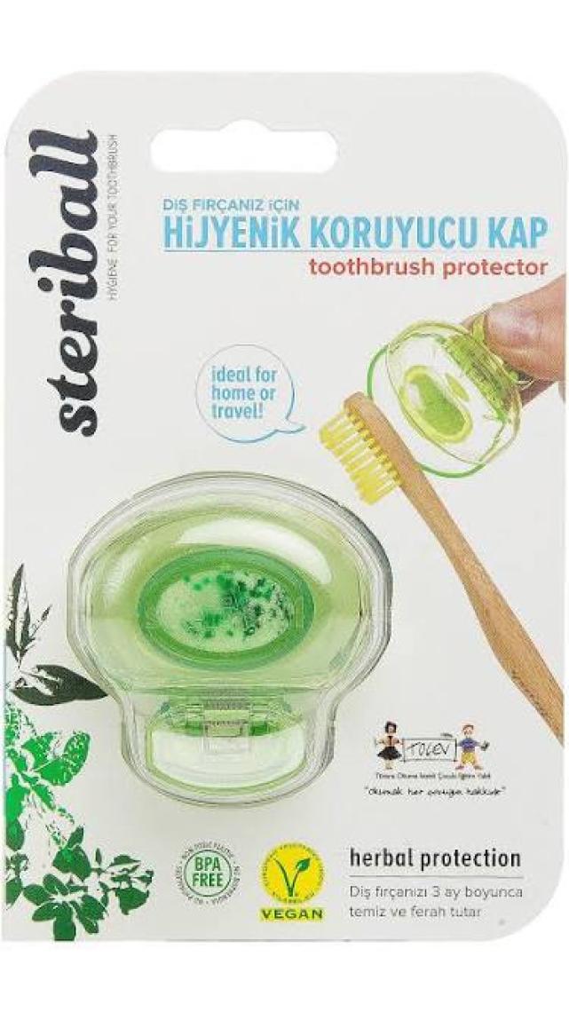 Steriball Diş Fırçası Koruma Kabı-Şeffaf