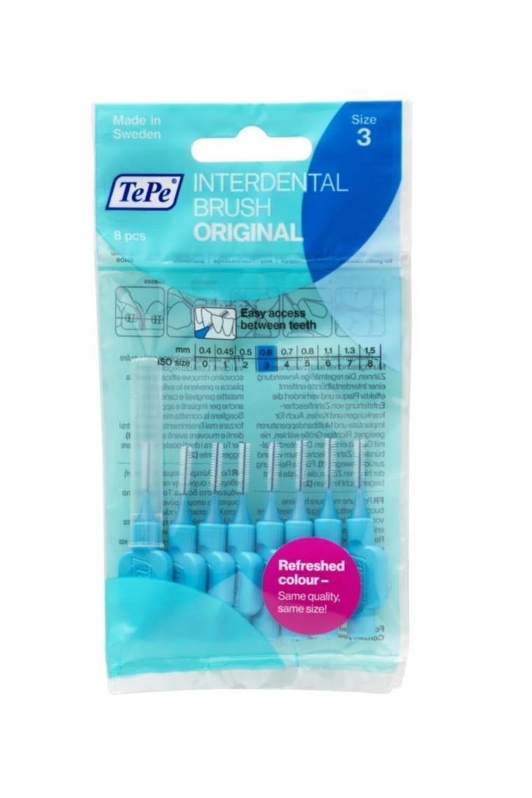 Interdental Brush Arayüz Fırçası Mavi 0.6 Mm 8 Li