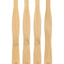T-Brush Doğal Bambu Vegan Diş Fırçası - 4 Adet- Orta Sert - Plastiksiz