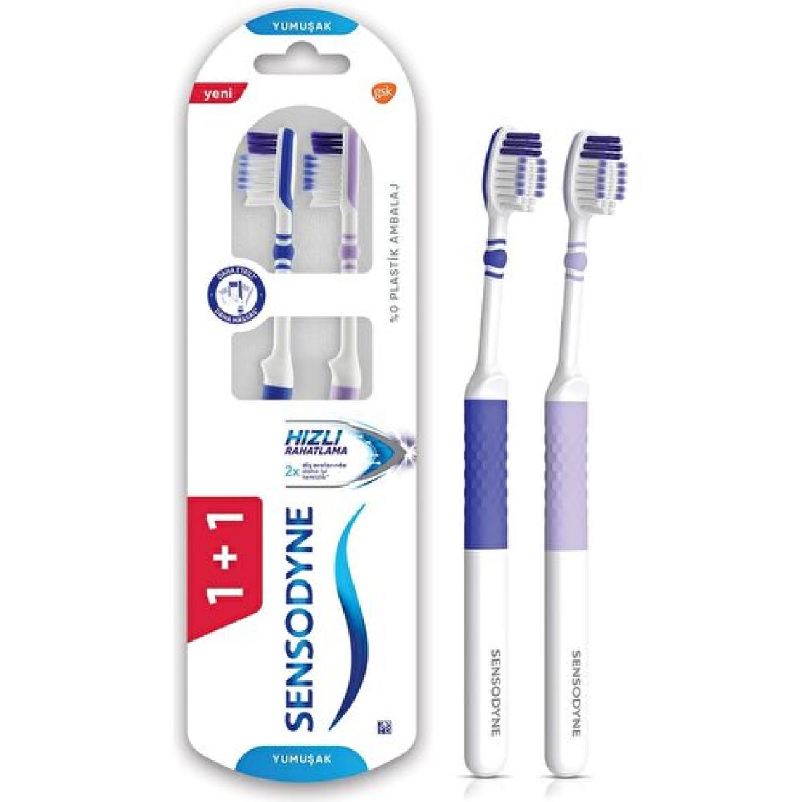 Sensodyne Hızlı Rahatlama Diş Fırçası Yumuşak 1+1