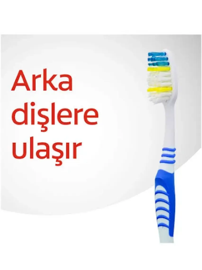Colgate Extra Clean Dil Temizleyicili Arka Dişlere Uzanan Orta Diş Fırçası 1+1
