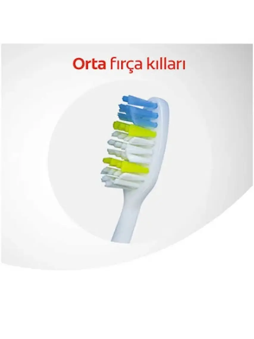 Colgate Extra Clean Dil Temizleyicili Arka Dişlere Uzanan Orta Diş Fırçası 1+1