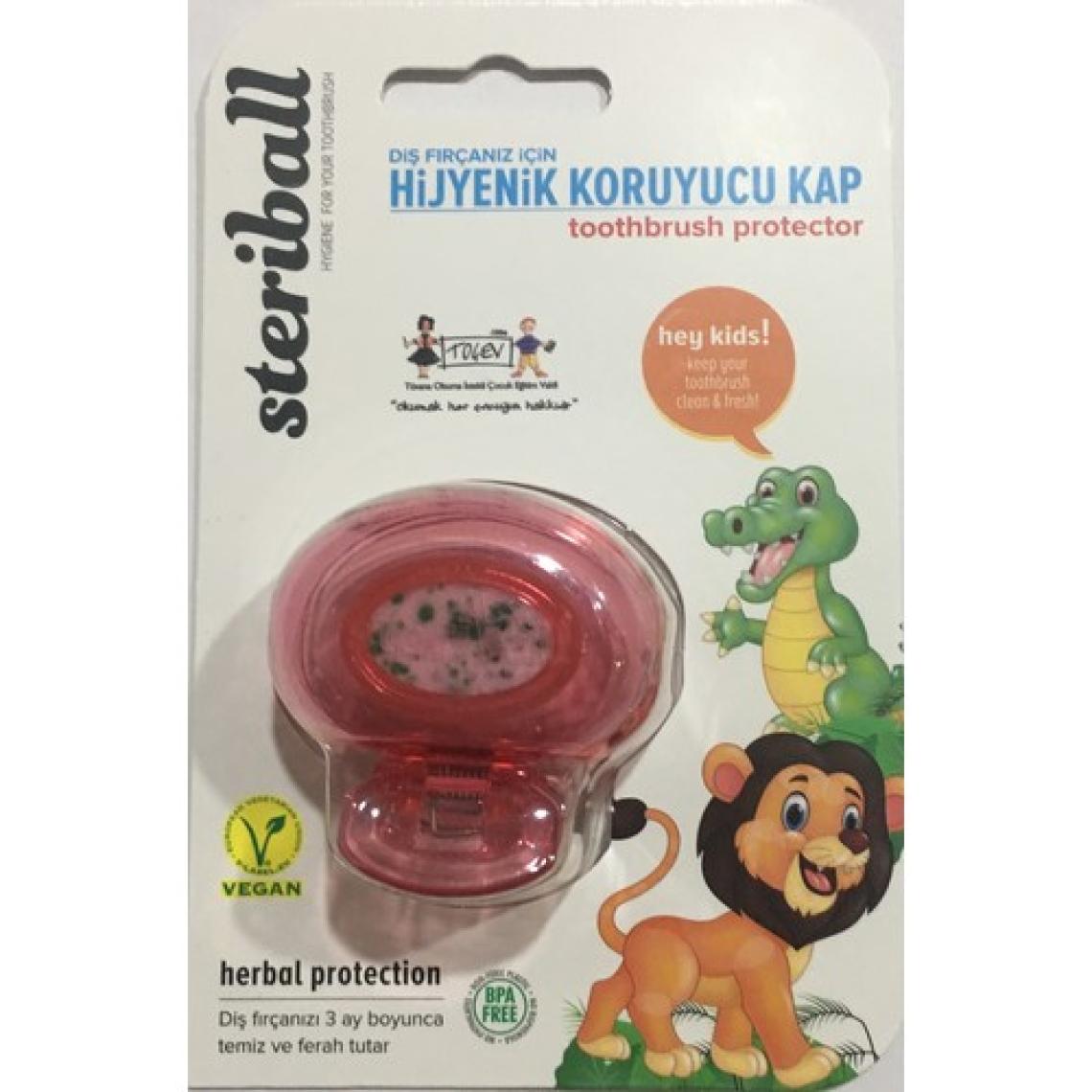 Steriball Diş Fırçası Koruma Kabı Çocuk Aslan