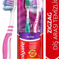 Zigzag Diş Arası Temizliğiorta Diş Fırçası 1+1