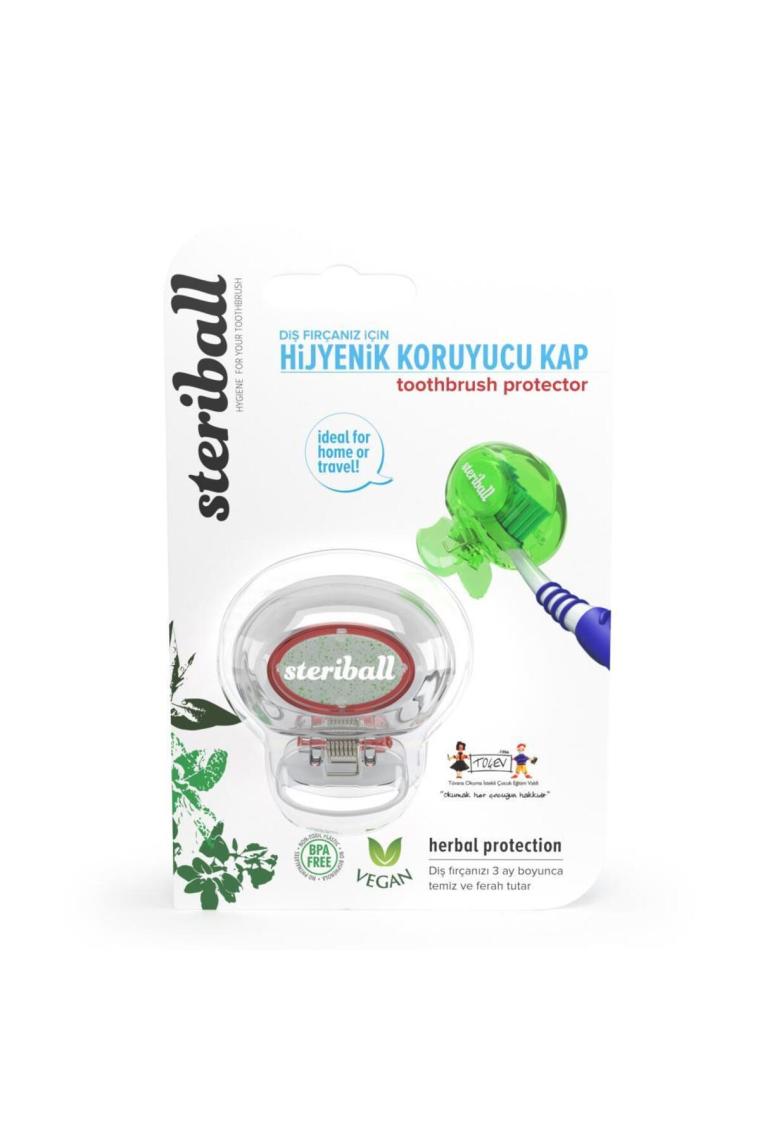 Steriball Diş Fırçası Koruma Kabı Şeffaf