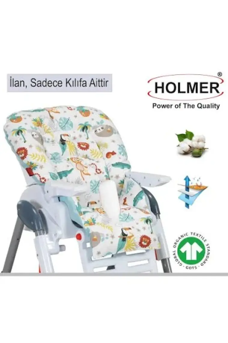Holmer Leke Tutmaz  Mama Sandalyesi Minderi & Kılıfı Max-M