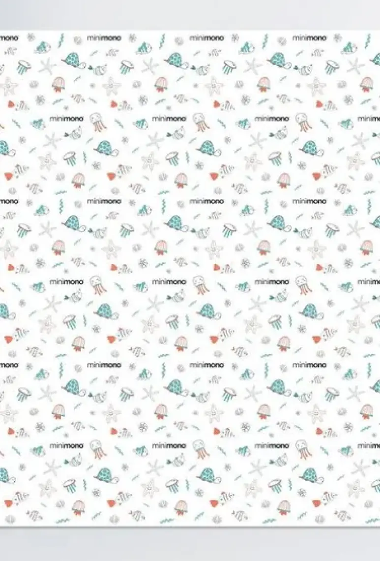 Minimono Mama Sandalyesi Altı ve Aktivite Örtüsü -Kullan At Ek Gıda Örtüsü - 100x120 cm - 3'lü Paket 30 Adet