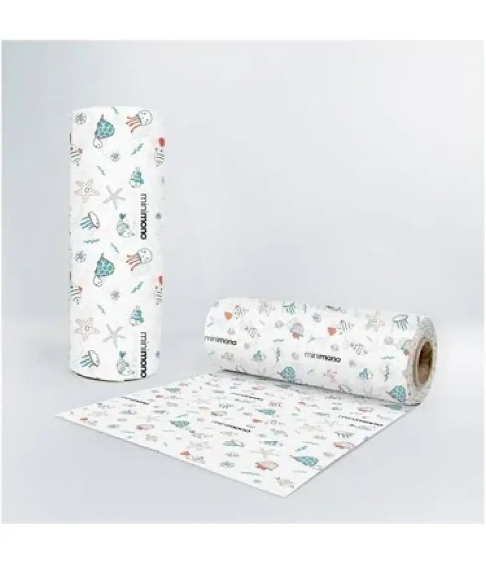 Minimono Mama Sandalyesi Altı ve Aktivite Örtüsü -Kullan At Ek Gıda Örtüsü - 100x120 cm - 3'lü Paket 30 Adet