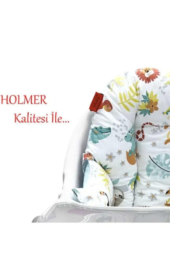 Holmer Organik Leke Tutmaz Mama Sandalyesi Minderi & Kılıfı Md