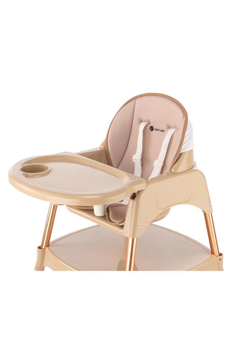 Safe Line Pocket Çalışma Masalı Mama Sandalyesi Exclusive Gold