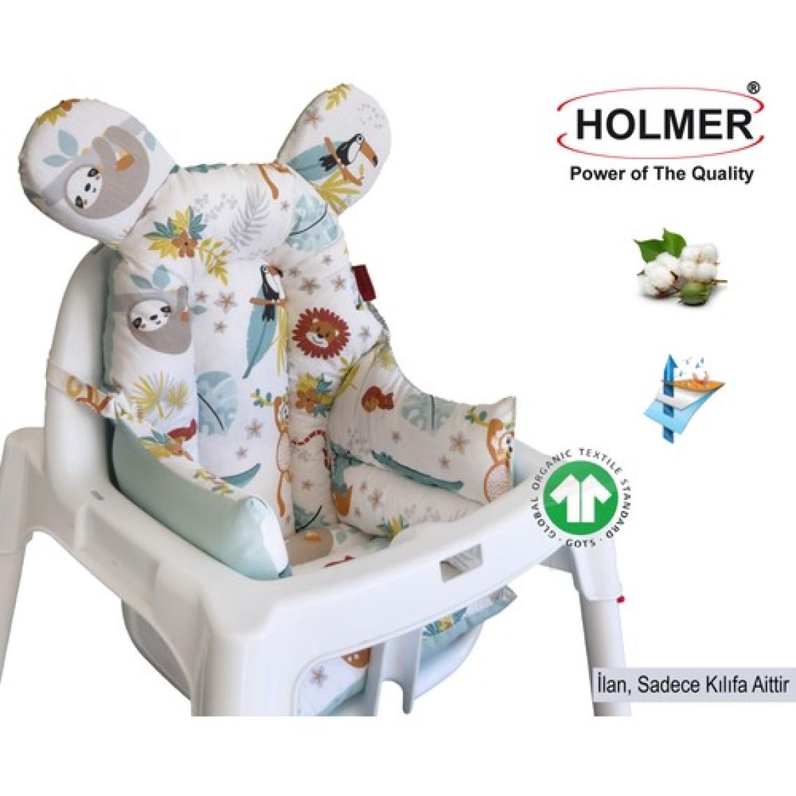 Holmer Leke Tutmaz Organik Mama Sandalyesi Minderi & Kılıfı ml