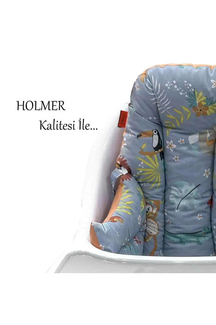 Holmer Organik Leke Tutmaz Mama Sandalyesi Minderi & Kılıfı Md