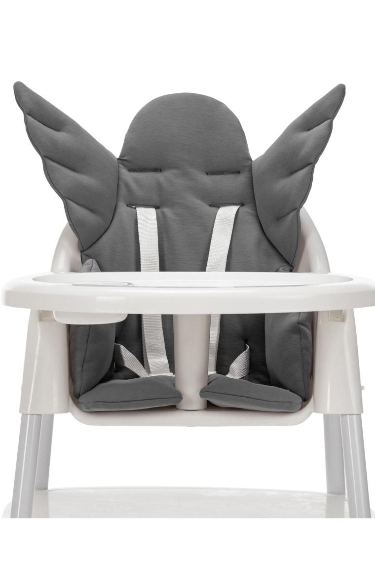Wellgro Angel Wings Gri Çok Amaçlı Mama Sandalyesi Minderi