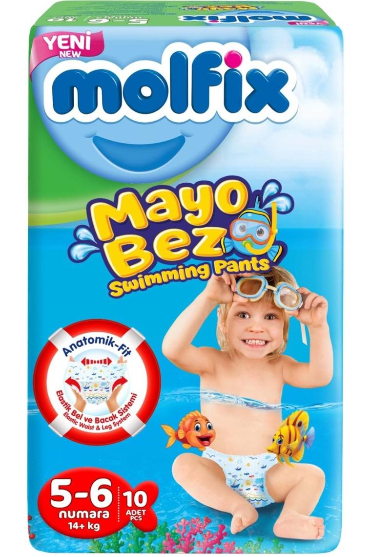 Molfix Swimming Pants (Mayo Bez) Beden:5-6 (14+Kg) 40 Adet (4 Lü Set)