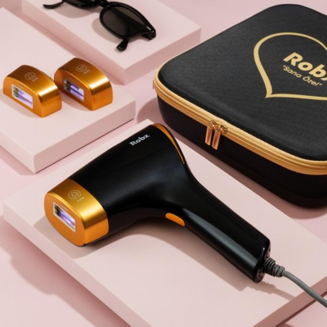 Robx A05 Ipl 3 Milyon Atım 10 Seviye Mod Akıllı Cilt Tanıma Ultra Seri Atım 3 Başlık Vücut+Yüz+Özel Bölge Bay&Bayan Epilasyon