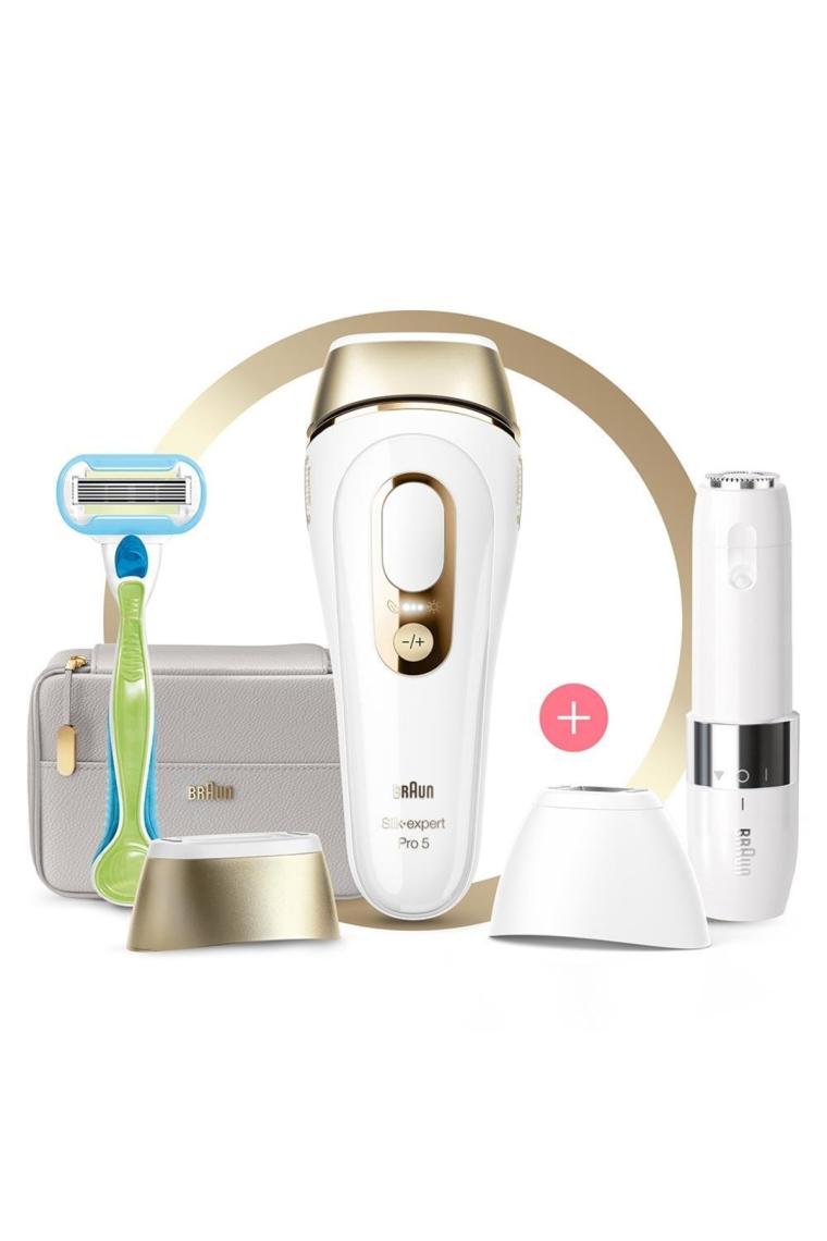Silk Expert Pro 5 PL5159 400.000 Atımlı, 2 Başlıklı Yeni Nesil IPL + FS1000 + Tasarım Çanta