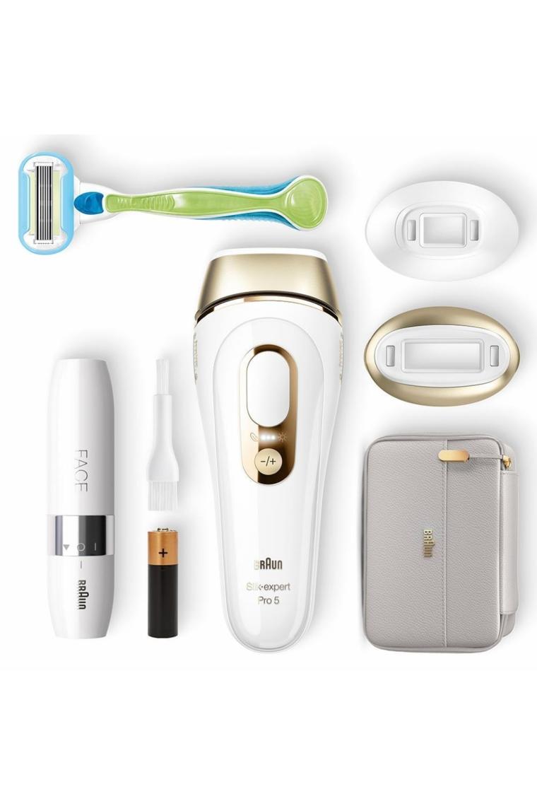 Silk Expert Pro 5 PL5159 400.000 Atımlı, 2 Başlıklı Yeni Nesil IPL + FS1000 + Tasarım Çanta