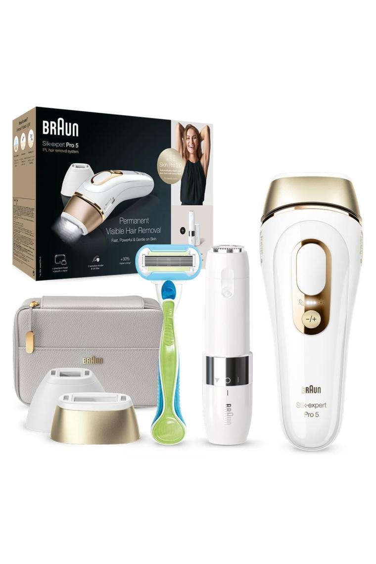 Silk Expert Pro 5 PL5159 400.000 Atımlı, 2 Başlıklı Yeni Nesil IPL + FS1000 + Tasarım Çanta
