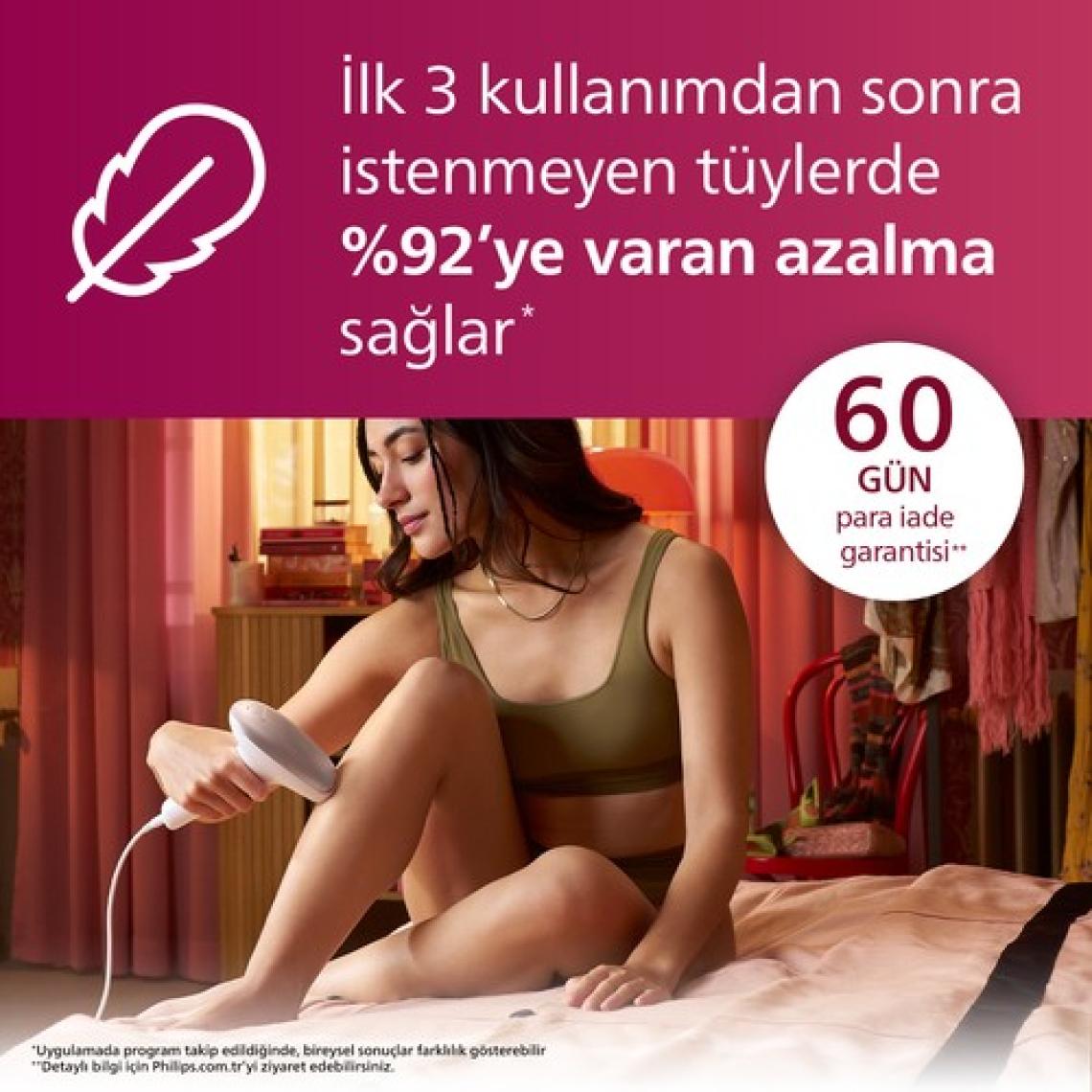 Philips Lumea  SC1997/00 Lumea Lazer Epilasyon Ipl Tüy Alma Cihazı,Ekstra Uzun Kablo
