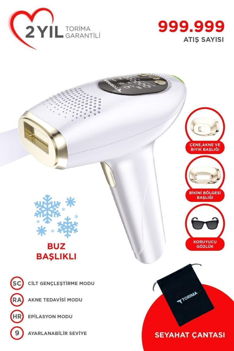 Torima Ipl Buz Lazer Epilasyon 999.999 Atım Otomatik/manuel Dokunmatik Ekran Ağrısız Vücut Cihazı