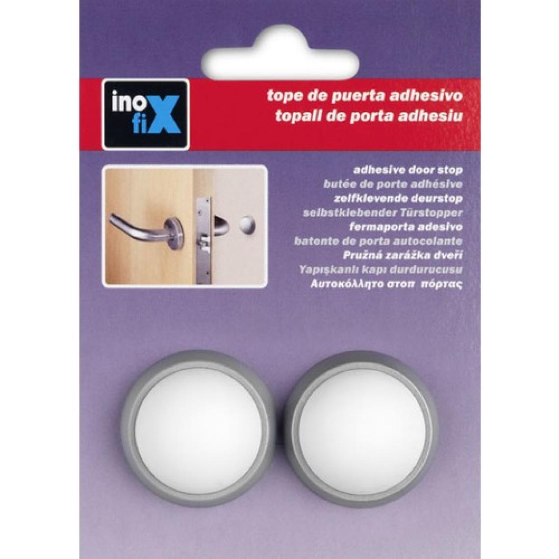 Inofix Duvar Kapı Stoperi 2'li Gri/Beyaz